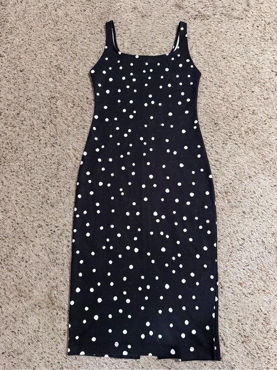 Zara Dresses & Skirts - Classic Zara Black Polka Dot Bodycon Dress - Sleek Women's Summer Style